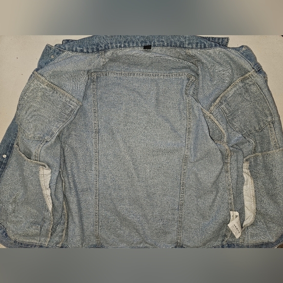 Retro 80s 90s Light Blue Denim Jean Jacket. Size Men's Small. Casual - Picture 10 of 12